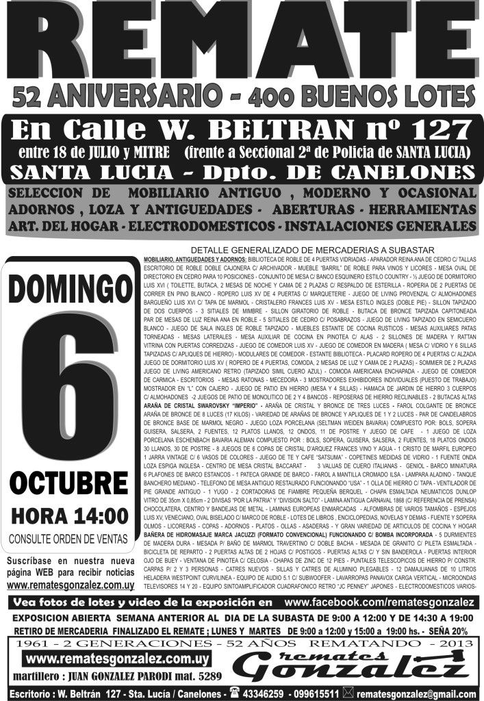 VOLANTE ocubre 2013